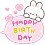 ひょっこりうさぎ★誕生日&お祝い