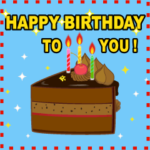 動く☆おめでたいスタンプ：誕生日祝など