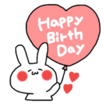誕生日メッセージスタンプ