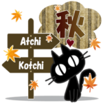 黒ねこの秋便り