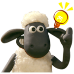 ひつじのショーン ひつじ年アニメスタンプ