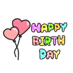 かわいい誕生日スタンプ2