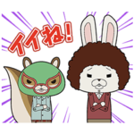 紙兎ロペ 冬のしゃべるスタンプ