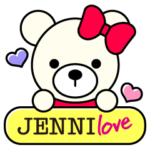 ジェニィラブまいにちラブベアスタンプ