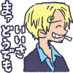 サンジだらけのONE PIECEスタンプ