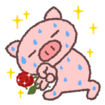 ぶたたは汗だく