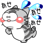 可愛いにゃんこ達でか文字こもじ