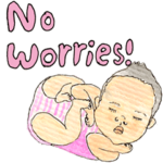 オダギリミホの絵日記スタンプ英語版