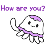 うみのなかまたちスタンプ（英語版）