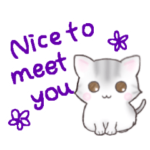 サバトラねこのスタンプ（英語版）