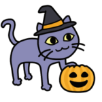 ハロウィンっぽい動くスタンプ