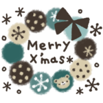 ナチュラルな冬スタンプ★クリスマス・正月