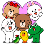 ブラウン＆フレンズの飛び出すスタンプ