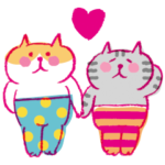 ごろごろにゃんすけのラブスタンプ