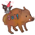 猪とエビちゃん-2019冬-