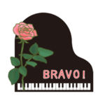 ピアノときれいなお花