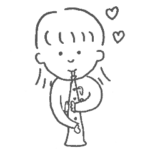 音楽家シリーズ！オーボエ女の子.