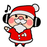 踊る！サンタのおじさんスタンプ
