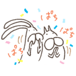 うさぎタイツ × ねこタイツ