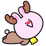 毎年使える♡動く冬スタンプ♡ミニうさぎ♡