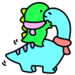 シュールなミニ恐竜