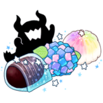 ホシクイと星の和菓子スタンプ