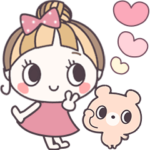 ガールandくまさん♡