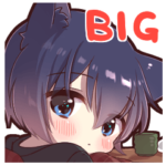 ツンデレ猫耳少年冬のスタンプ