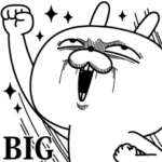 顔芸うさぎ Bigスタンプ