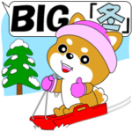 豆柴ＢＩＧスタンプ「冬」