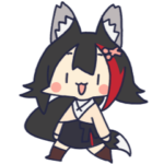 ホロライブ公式動くスタンプ「大神ミオ」