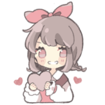 気持ちを伝えるリボンの女の子