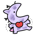 シュールなミニ恐竜