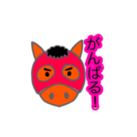 あさやんステッカー　競馬