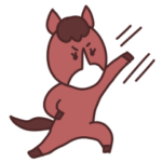 競走馬のお馬さんスタンプ