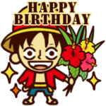 ONE PIECE 誕生日をお祝い！