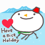 雪だるまくん 冬のイベント・日常会話