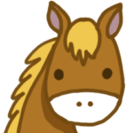 かわいい競馬のスタンプ