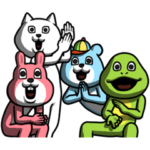 動いても目が笑ってない着ぐるみたち