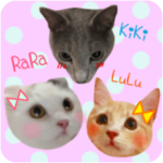 むぎちゃんスタンプ11ララ・キキ・ルル