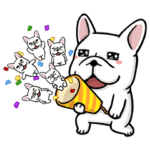 DOCA 明るすぎる犬2 ポップアップスタンプ