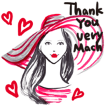 オシャレな女の子動く 英語バージョン