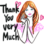 オシャレな女の子動く 英語バージョン2