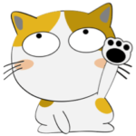 三毛猫のみーこ★気持ちを伝えるスタンプ