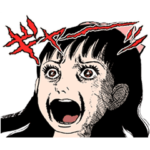 楳図かずお 動いて叫ぶスタンプなのら～！