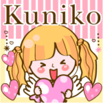 Kuniko❤くにこ❤BIGスタンプ基本❤Cute girl