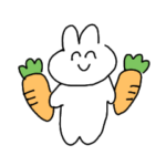 ニコニコしているぼくんちのうさぎ