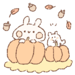 ももちーうさぎの秋とハロウィン