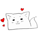 しろきつねのスタンプ