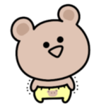 毛糸のおぱんつ。シュールなミニくま